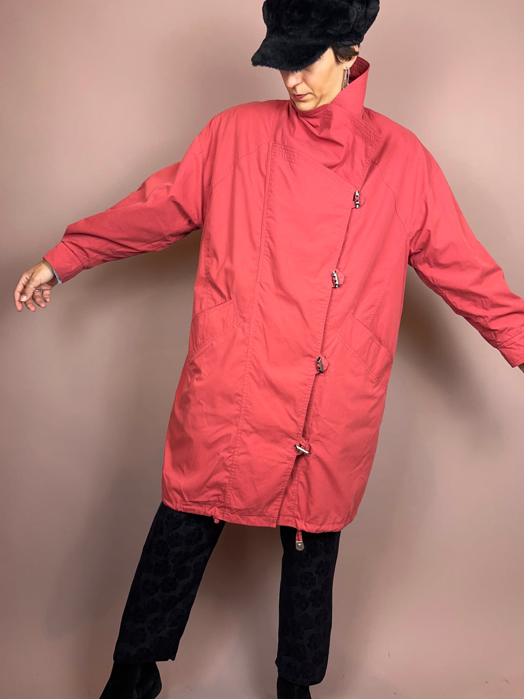 Trenchcoat Salmon Cotton Gr. 36/38