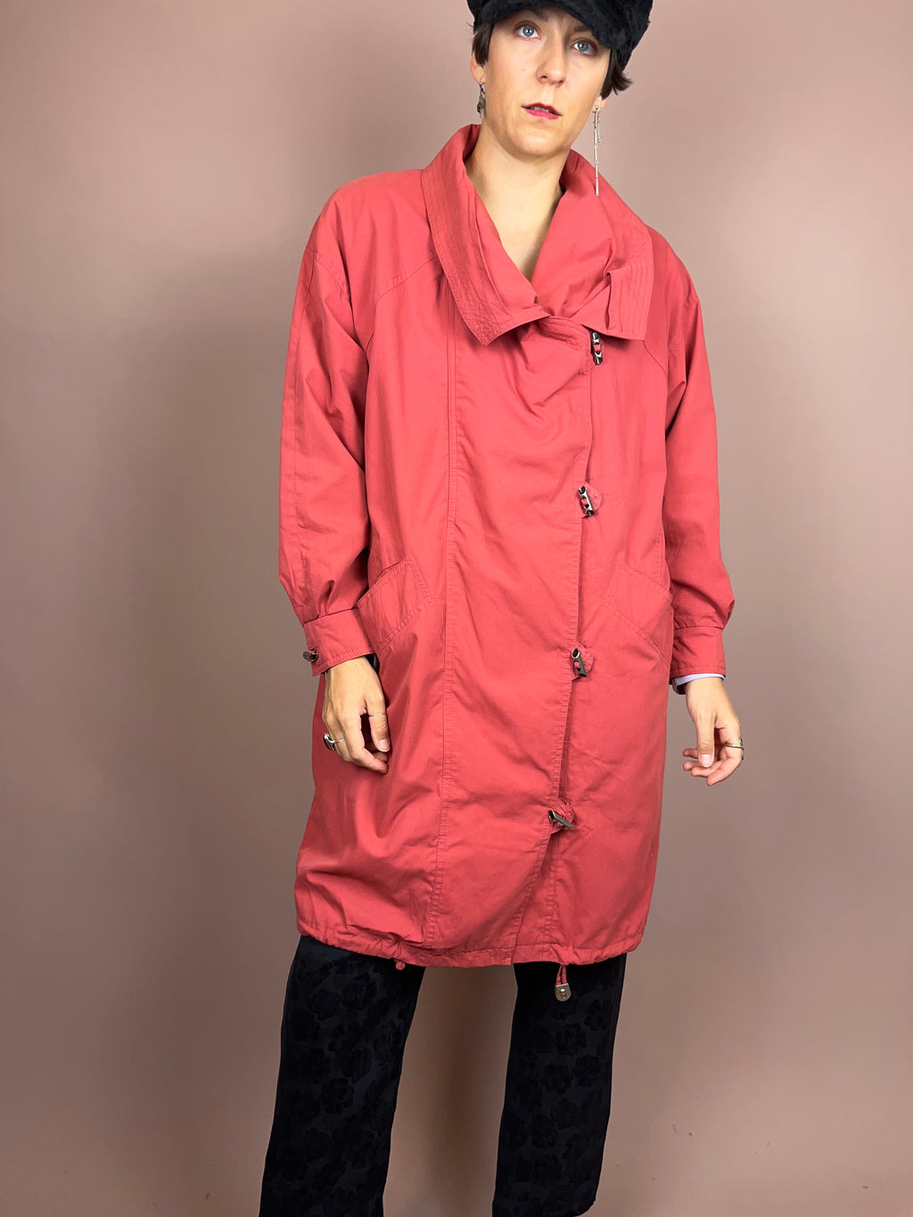Trenchcoat Salmon Cotton Gr. 36/38