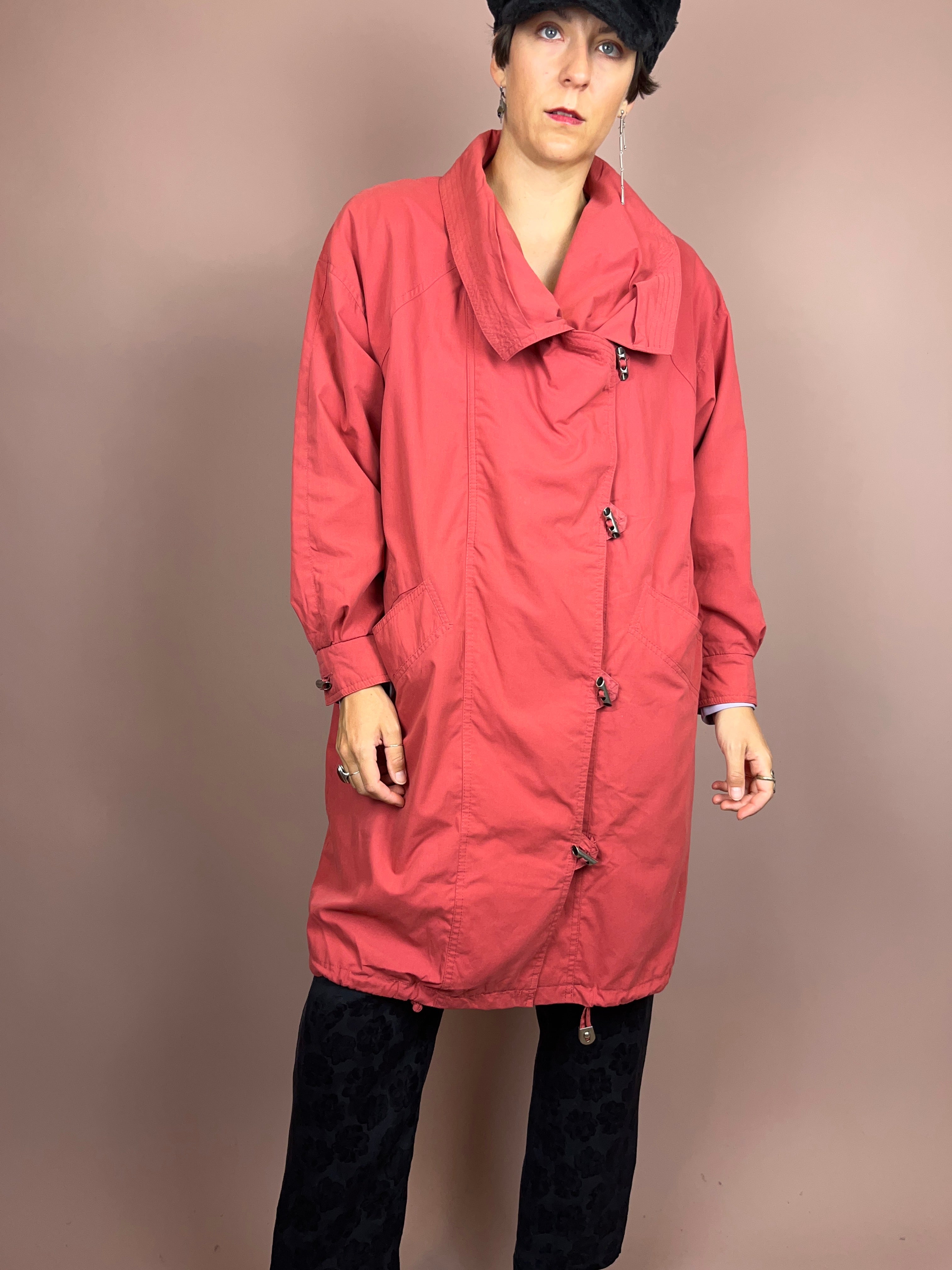 Trenchcoat Salmon Cotton Gr. 36/38