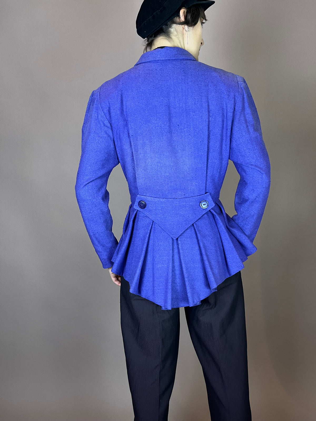 Extravaganter Blazer aus Wildseide Violet Gr. 38