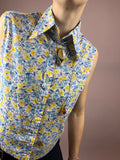 Short Blouse Little Flowers 70s Gr. 34/36