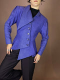 Extravaganter Blazer aus Wildseide Violet Gr. 38