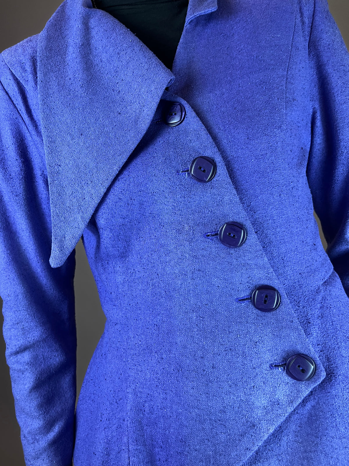 Extravaganter Blazer aus Wildseide Violet Gr. 38