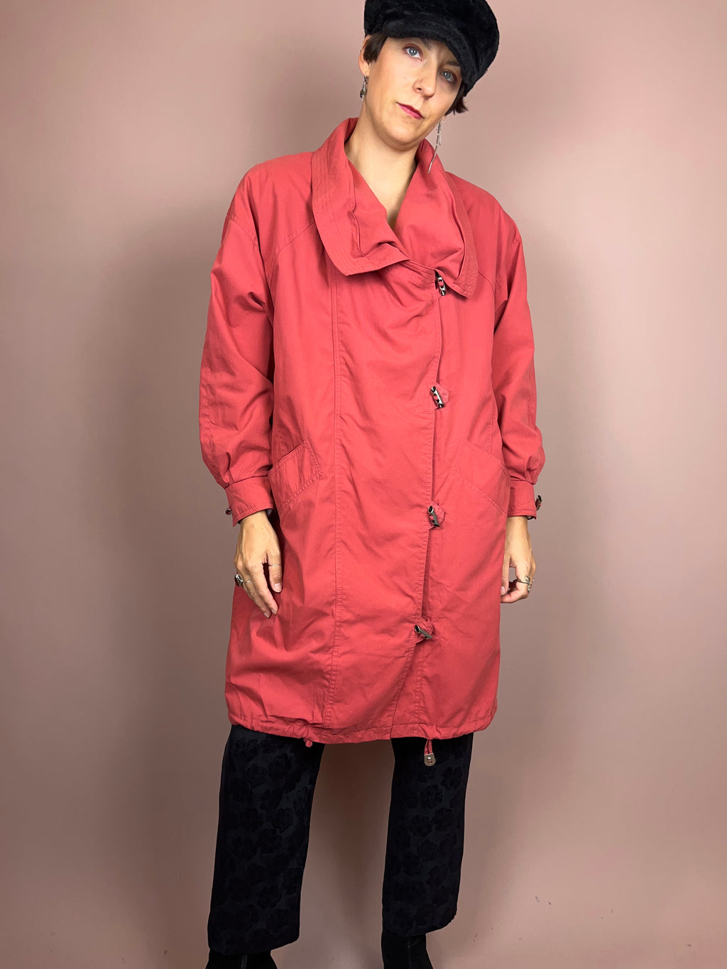 Trenchcoat Salmon Cotton Gr. 36/38