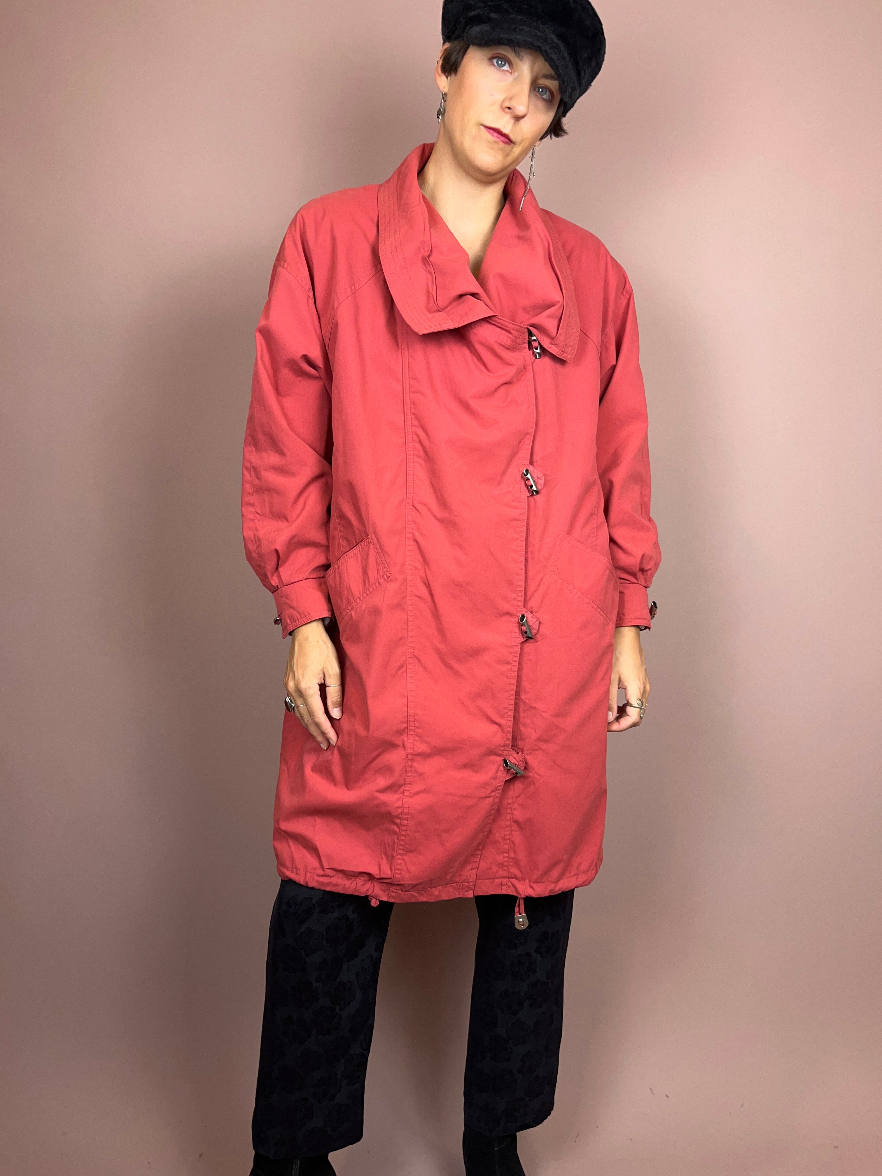 Trenchcoat Salmon Cotton Gr. 36/38