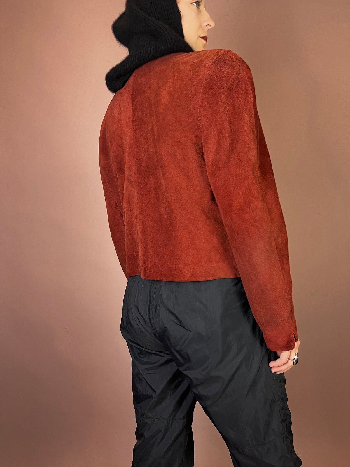 Balou Lederjacke Rostrot Wildleder Gr. 42
