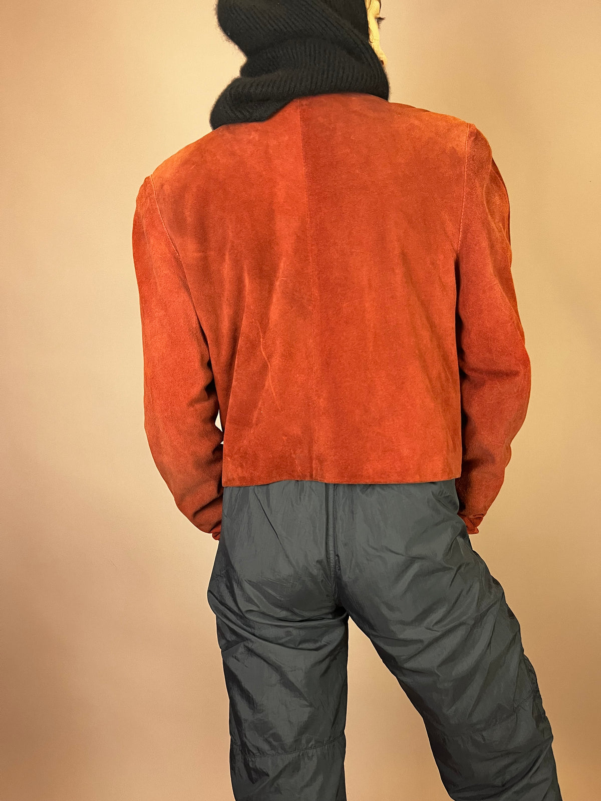 Balou Lederjacke Rostrot Wildleder Gr. 42