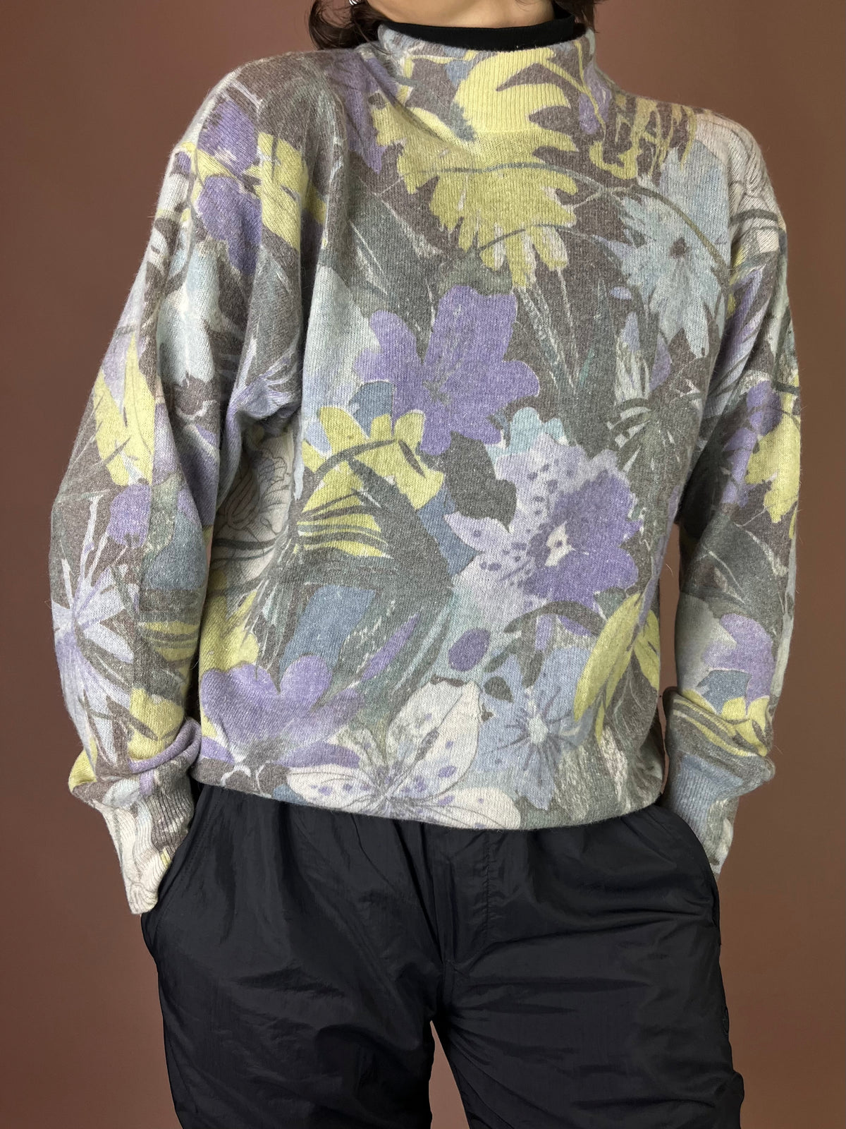 Pullover Pastell Flieder Lime Gr. 36