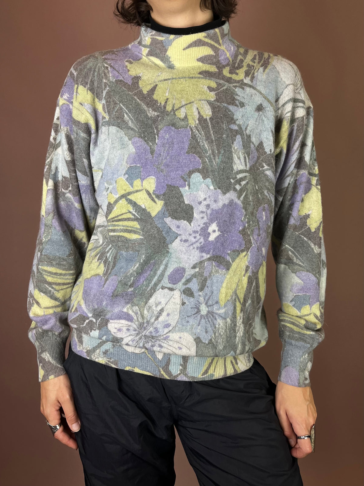 Pullover Pastell Flieder Lime Gr. 36