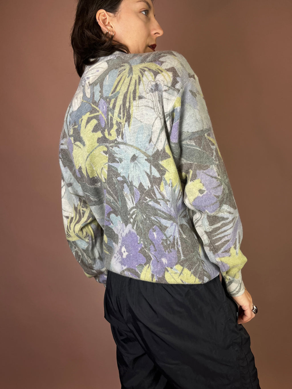 Pullover Pastell Flieder Lime Gr. 36