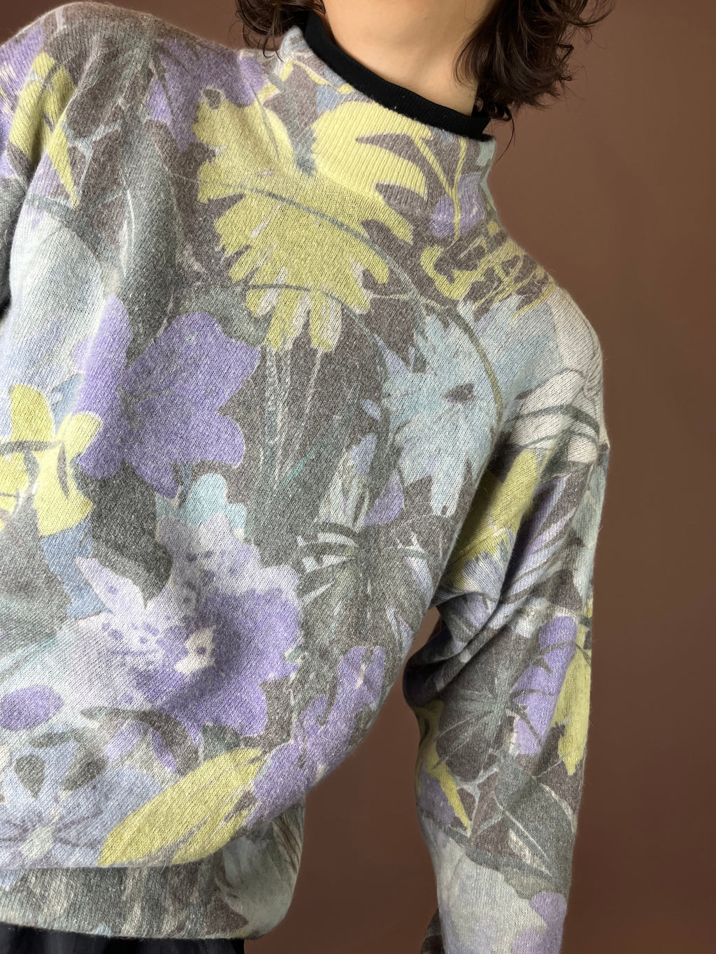 Pullover Pastell Flieder Lime Gr. 36