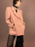 Blazer Wolle Lachs Doppelreiher Gr. 42/44