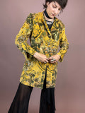 Blazer Lang Samt Ornamente Gr. 40