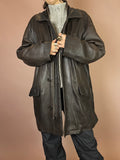 Daddy Lederjacke Dunkelbraun schwer Gr. XL