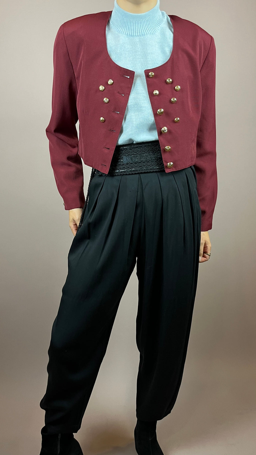 Bolero Jacket Dark Red Gr. 40