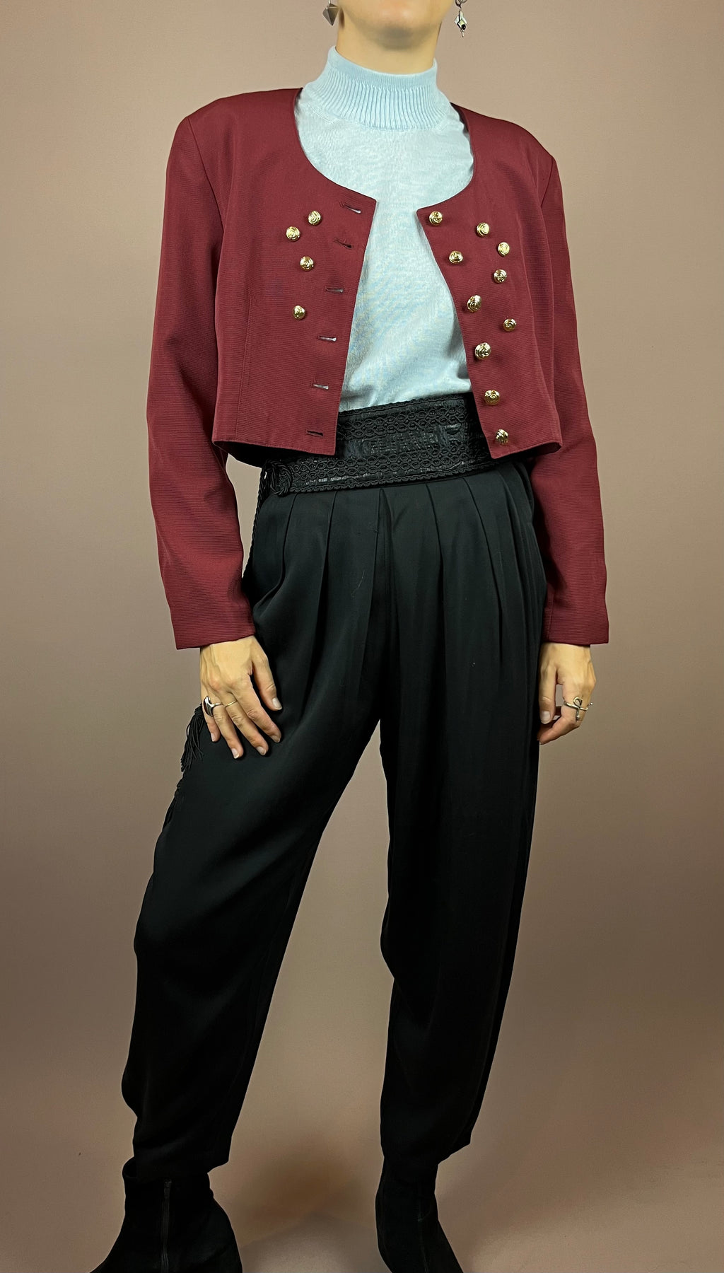 Bolero Jacket Dark Red Gr. 40