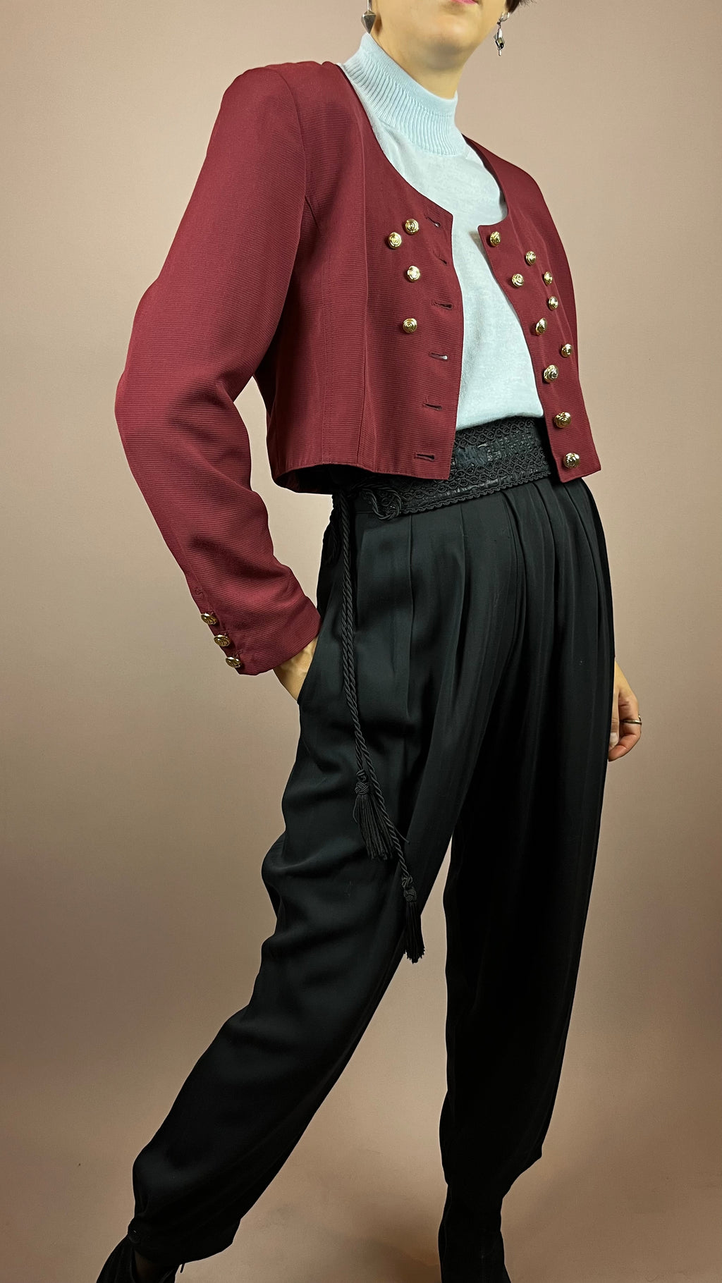 Bolero Jacket Dark Red Gr. 40