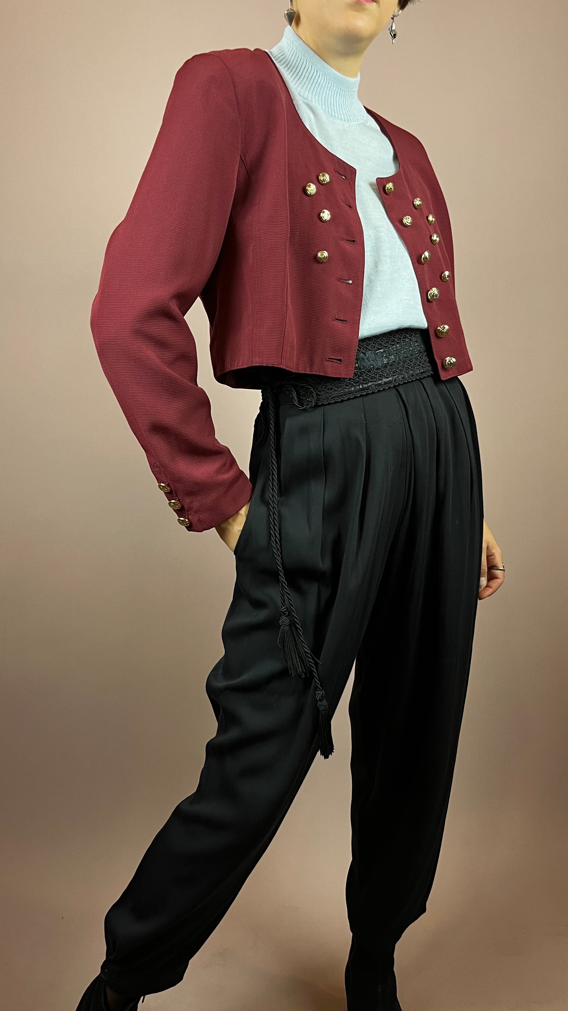 Bolero Jacket Dark Red Gr. 40