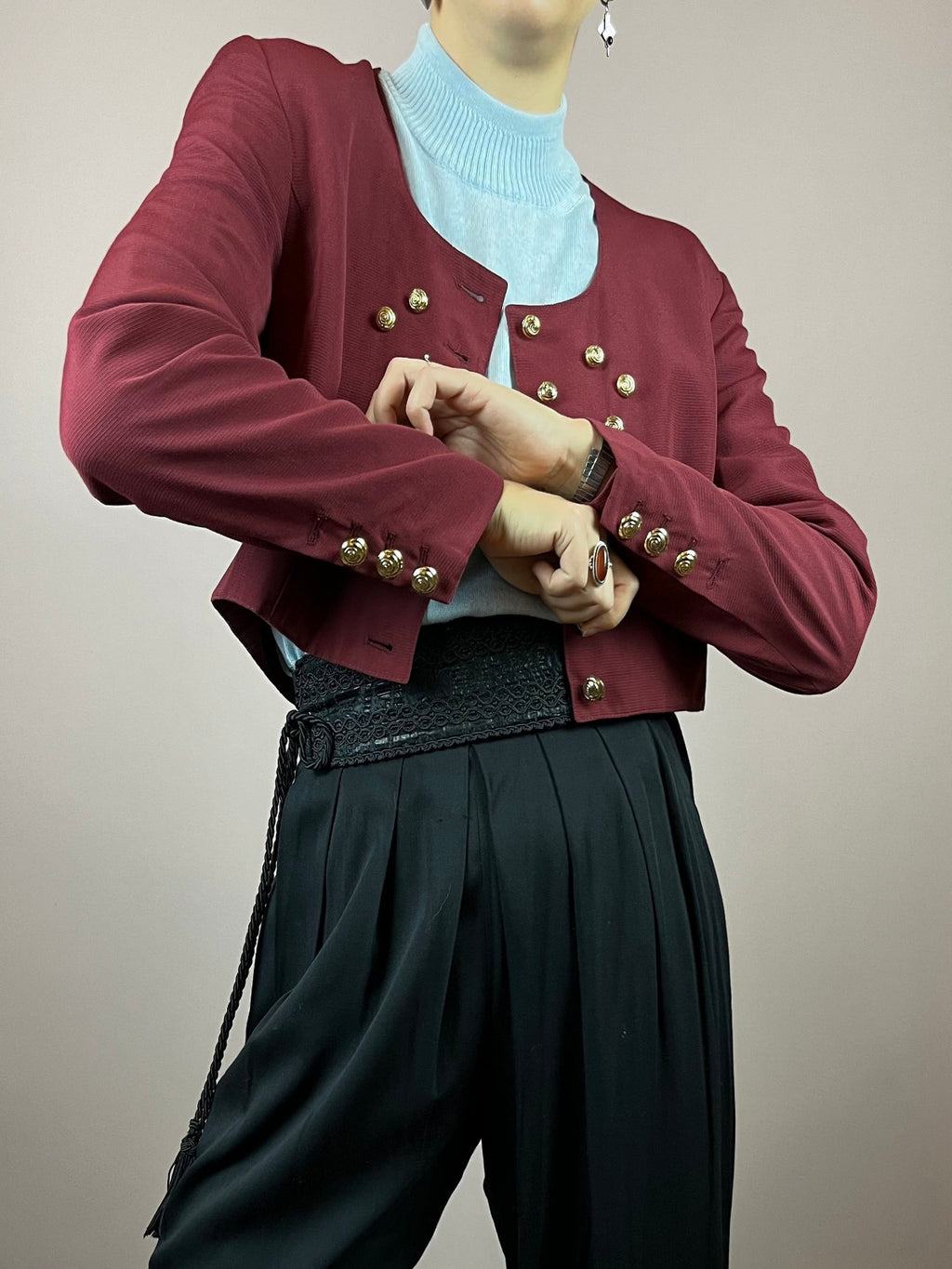 Bolero Jacket Dark Red Gr. 40