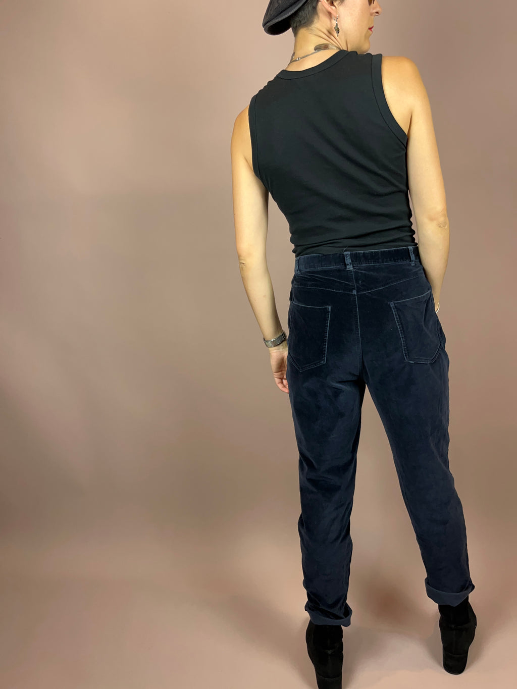 Marc Cain Pants Velvet Midnight Blue Gr. 38