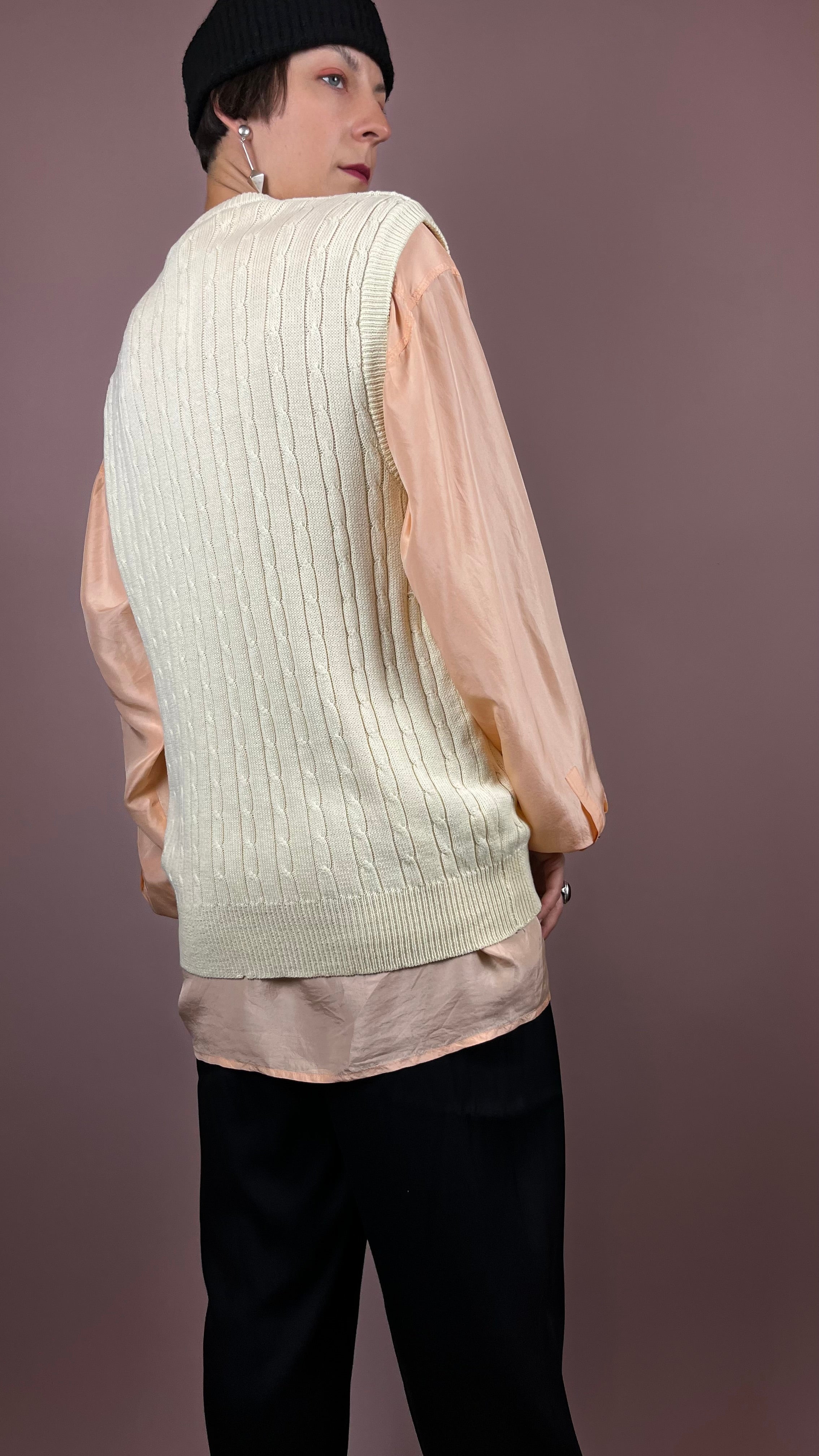Silk Shirt Light Salmon Gr. XL