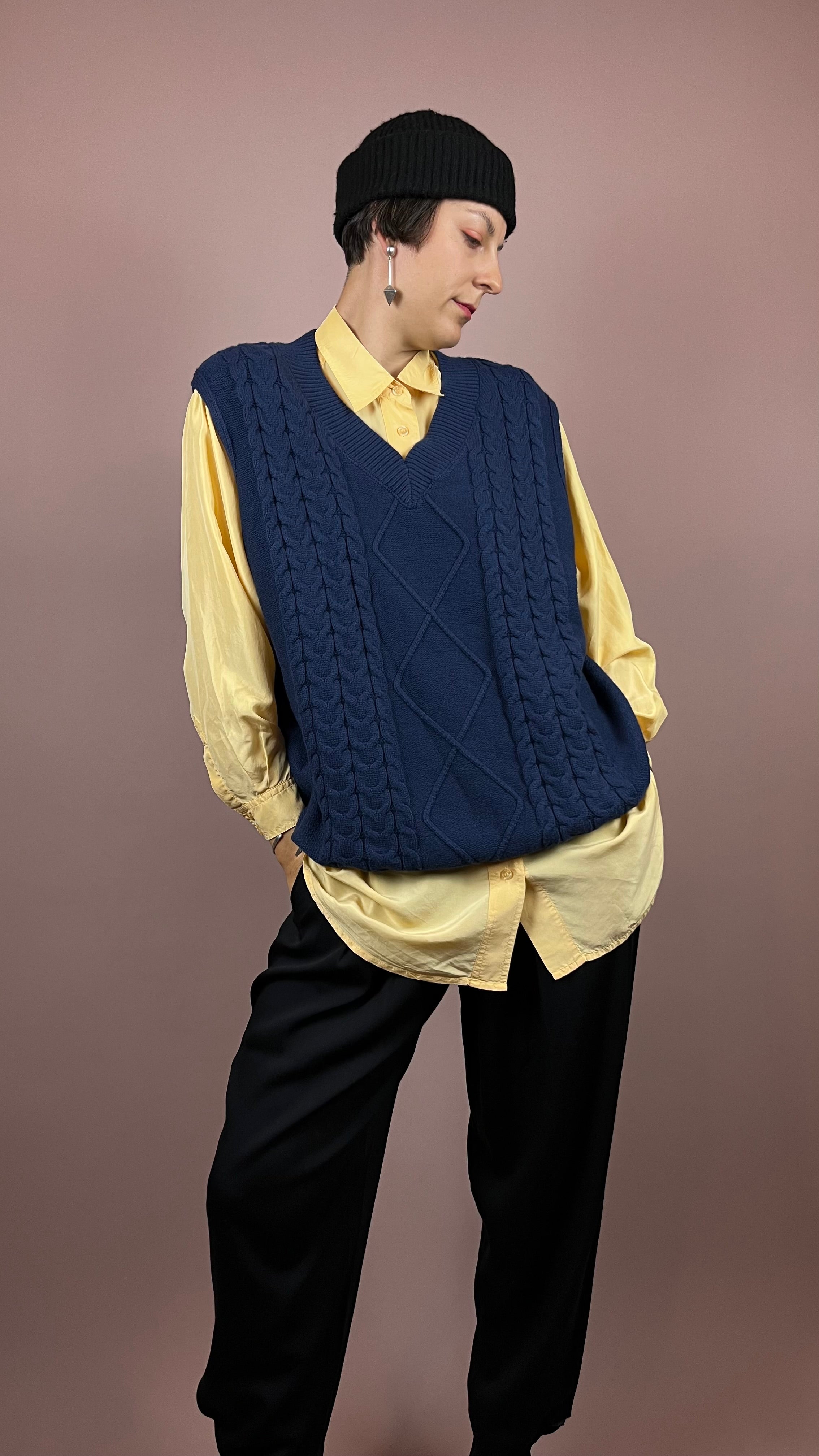 Pullunder Dark Blue Gr.M